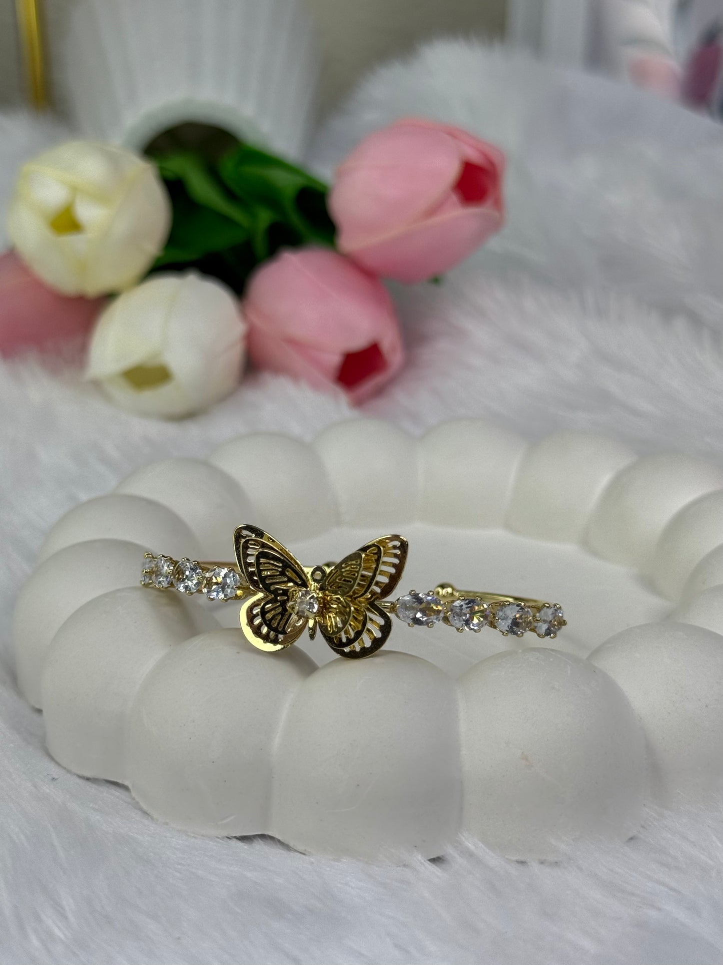 Cute Butterfly Bracelet with Gem stoned  | Adjustable Bracelet