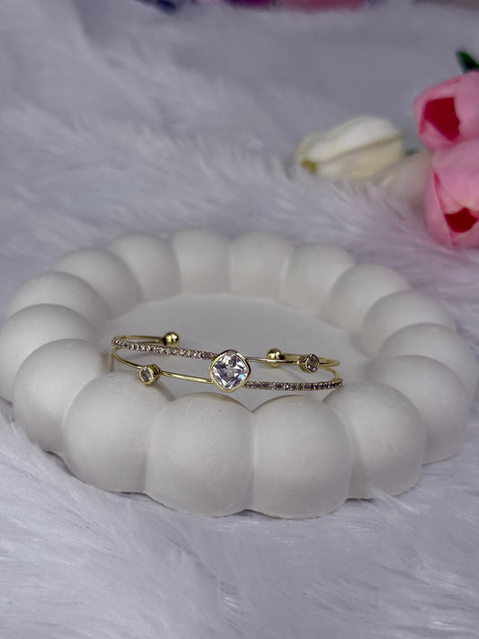 Aurora Gem Charm Adjustable Bracelet | Anti-Tarnish